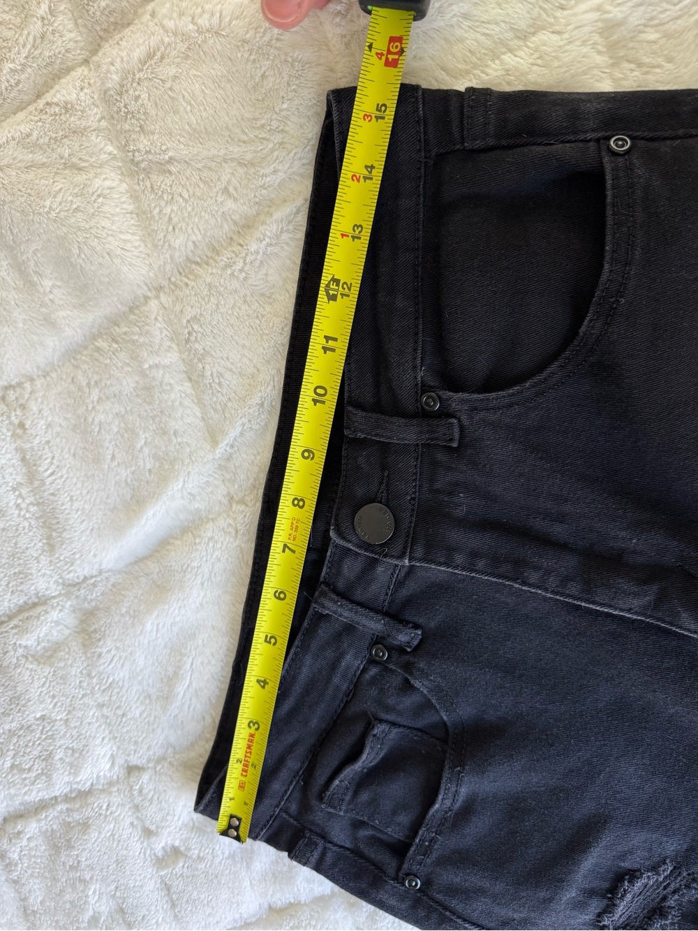 Waimea Distressed Black Men's Skinny Jeans - Picture 11 of 12